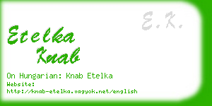 etelka knab business card